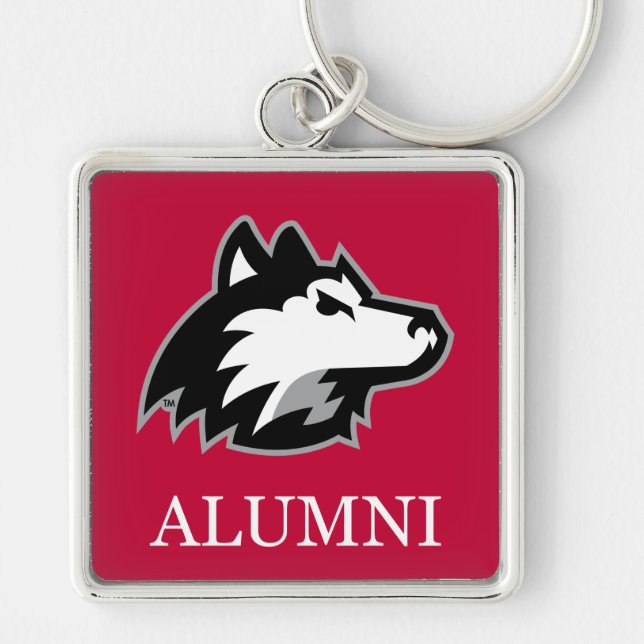 NIU Huskies Alumni Keychain (Front)