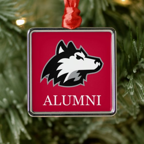 NIU Huskies Alumni Metal Ornament