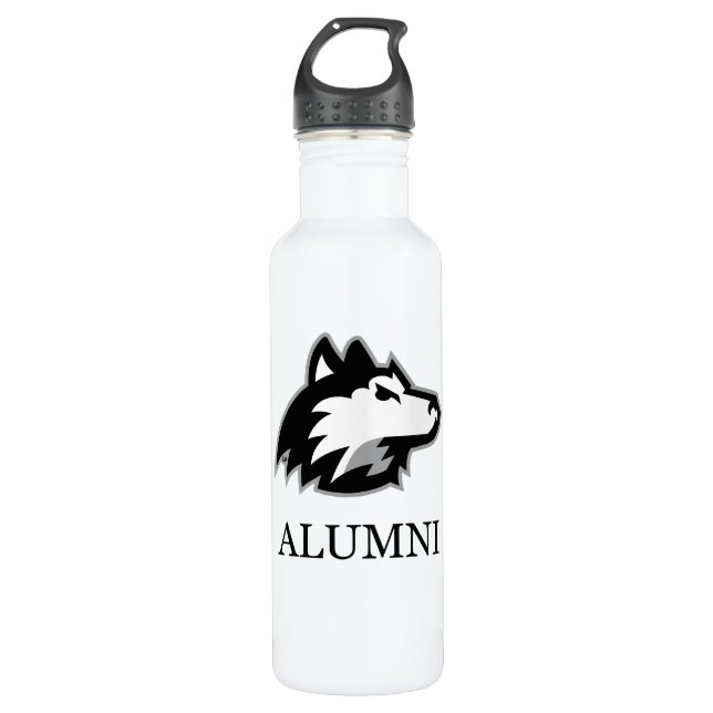NIU Huskies Alumni Stainless Steel Water Bottle (Front)