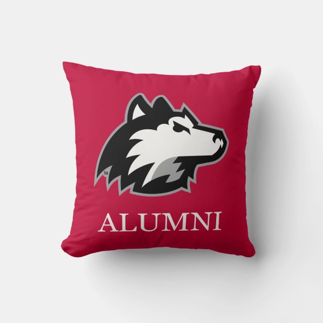 NIU Huskies Alumni Throw Pillow (Front)