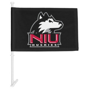 NIU Huskies Car Flag