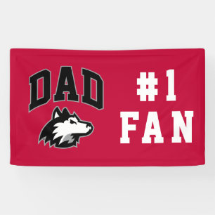 NIU Huskies Dad Banner