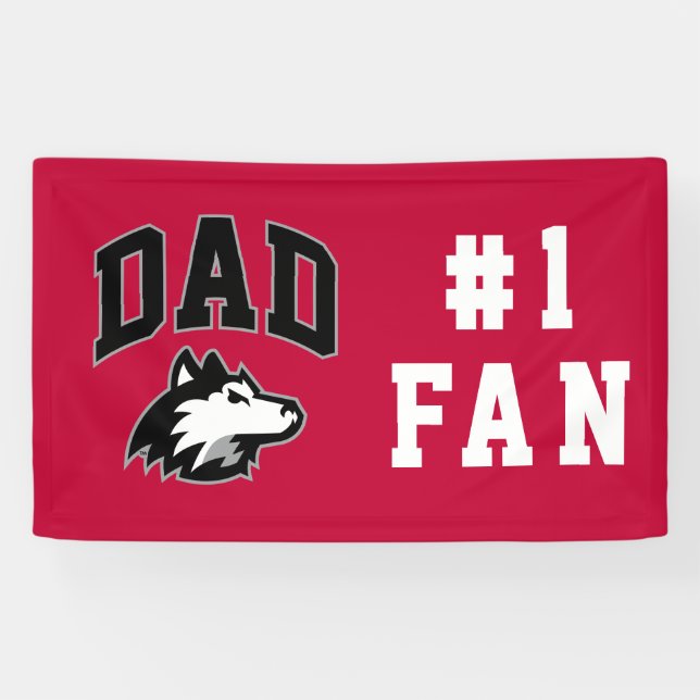 NIU Huskies Dad Banner (Horizontal)