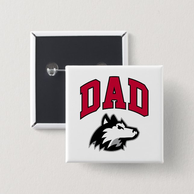 NIU Huskies Dad Button (Front & Back)