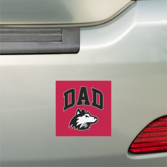 NIU Huskies Dad Car Magnet (In Situ)