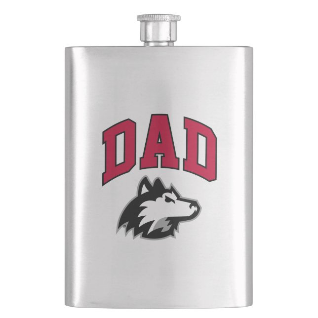 NIU Huskies Dad Flask (Front)