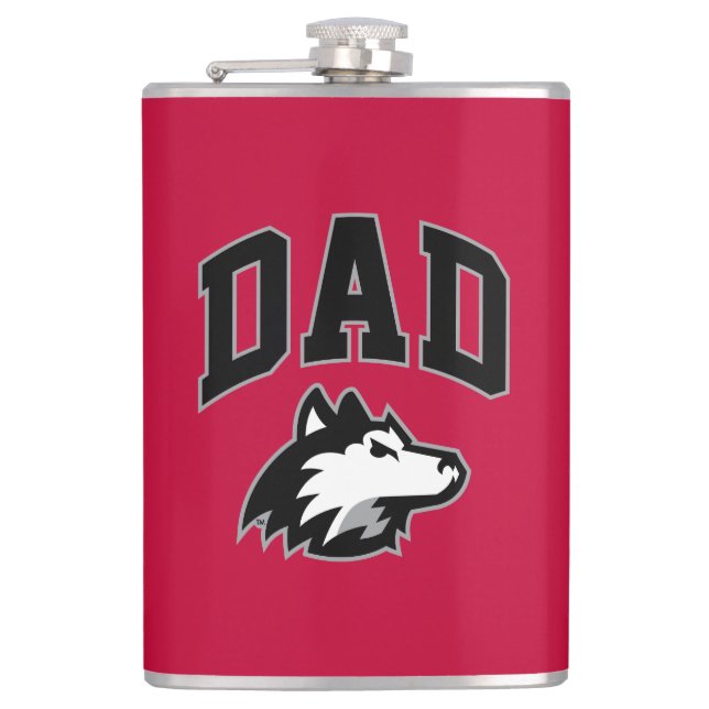 NIU Huskies Dad Flask (Front)