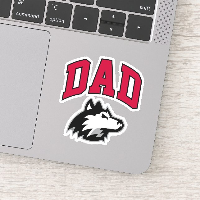 NIU Huskies Dad Sticker (Detail)