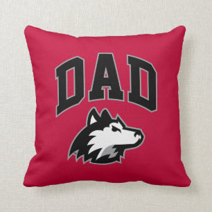 NIU Huskies Dad Throw Pillow