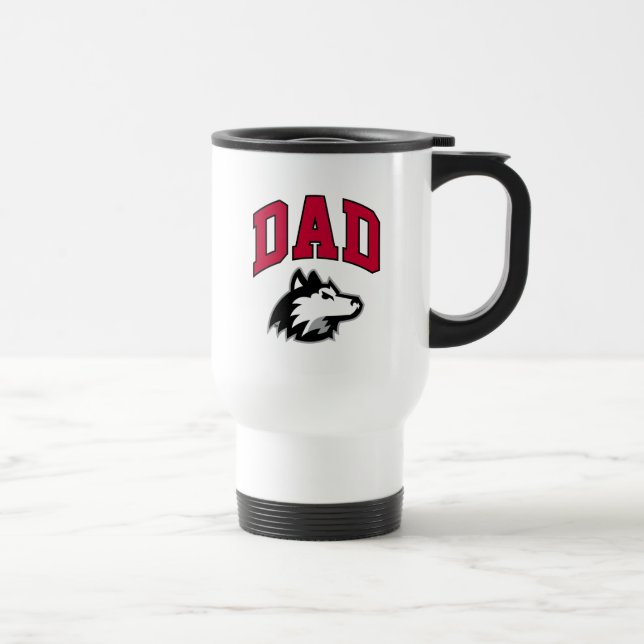 NIU Huskies Dad Travel Mug (Right)