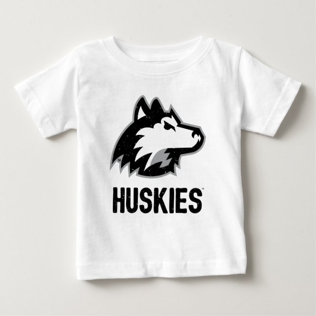 NIU Huskies Distressed Baby T-Shirt (Front)