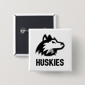 NIU Huskies Distressed Button