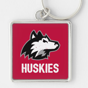 NIU Huskies Distressed Keychain