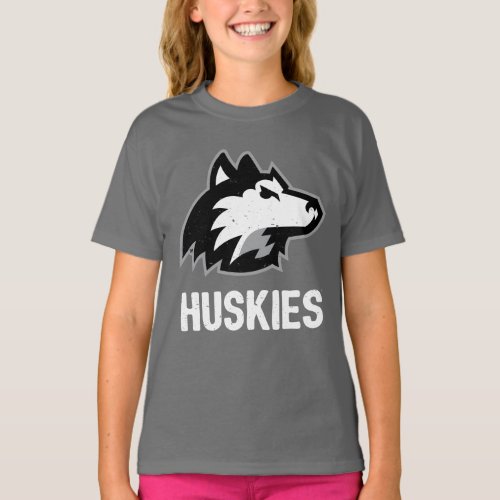 NIU Huskies Distressed T_Shirt