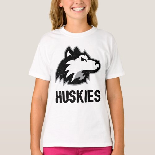 NIU Huskies Distressed T_Shirt