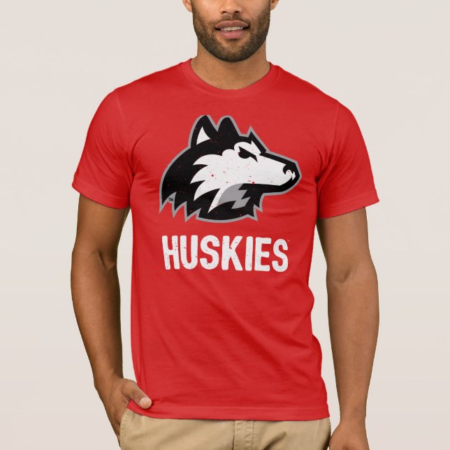 NIU Huskies Distressed T-Shirt (Front)