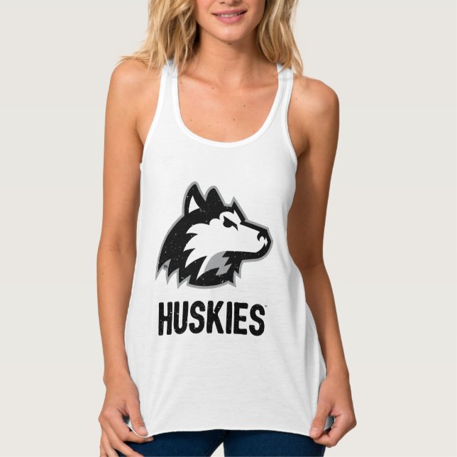 NIU Huskies Distressed Tank Top (Front)