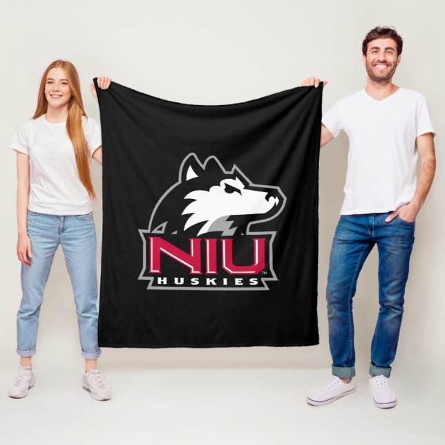 NIU Huskies Fleece Blanket (In Situ)