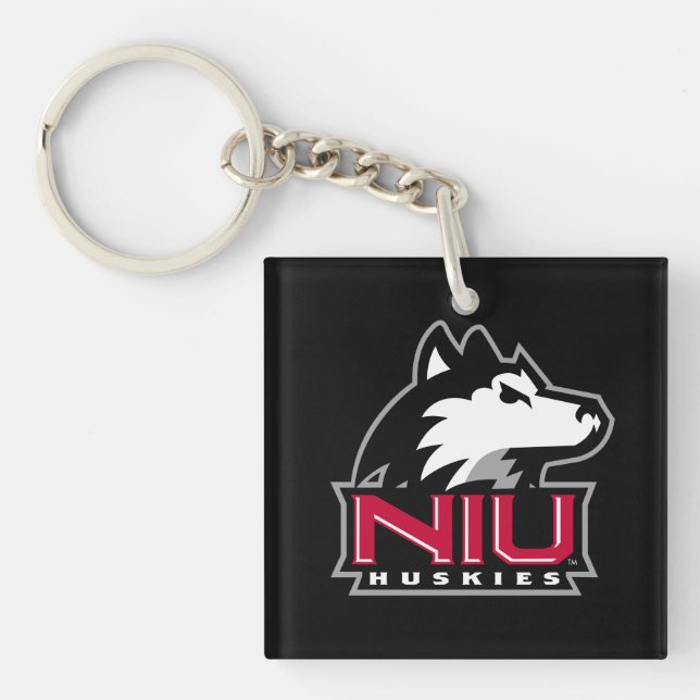 NIU Huskies Keychain (Front)
