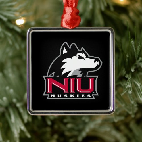 NIU Huskies Metal Ornament