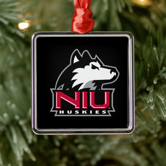NIU Huskies Metal Ornament (Tree)