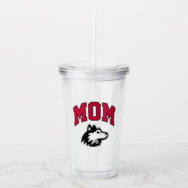 NIU Huskies Mom Acrylic Tumbler (Front)
