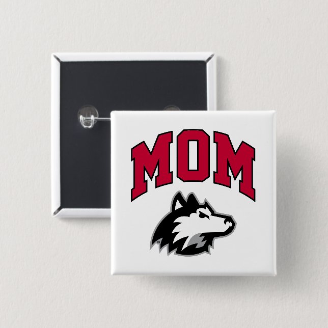 NIU Huskies Mom Button (Front & Back)