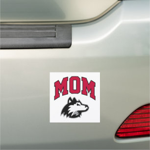 NIU Huskies Mom Car Magnet