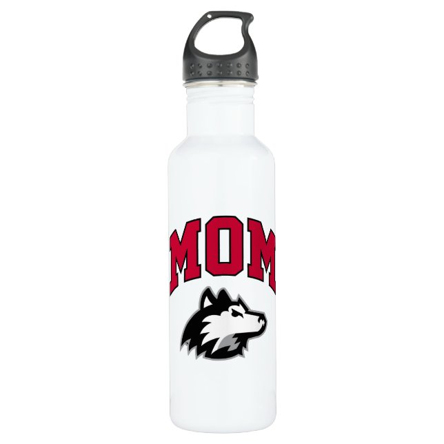NIU Huskies Mom Stainless Steel Water Bottle (Front)