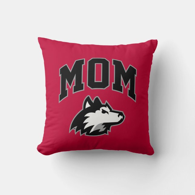 NIU Huskies Mom Throw Pillow (Front)
