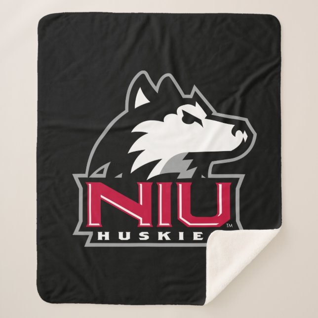 NIU Huskies Sherpa Blanket (Front)