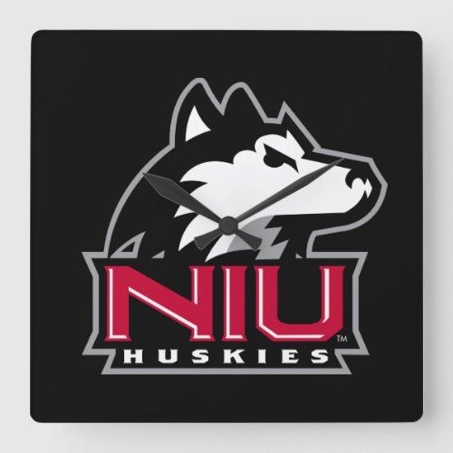 NIU Huskies Square Wall Clock