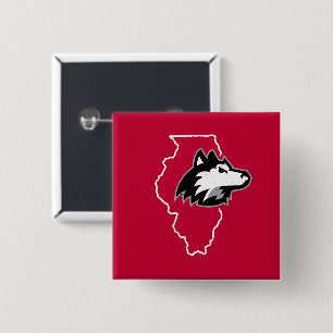 NIU Huskies State Love Button