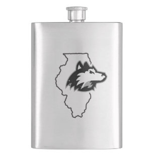 NIU Huskies State Love Flask