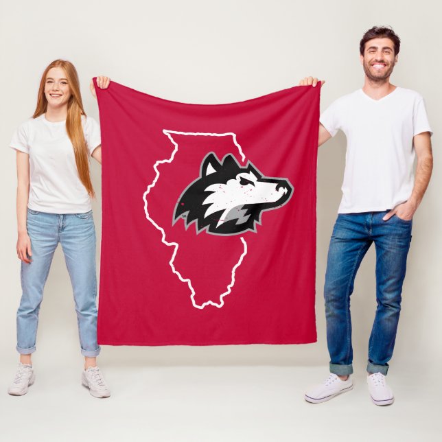 NIU Huskies State Love Fleece Blanket (In Situ)