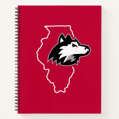 NIU Huskies State Love Notebook