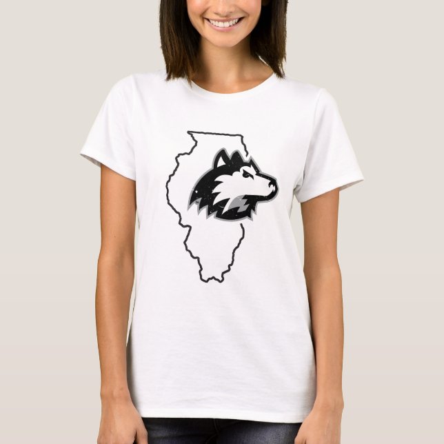 NIU Huskies State Love T-Shirt (Front)