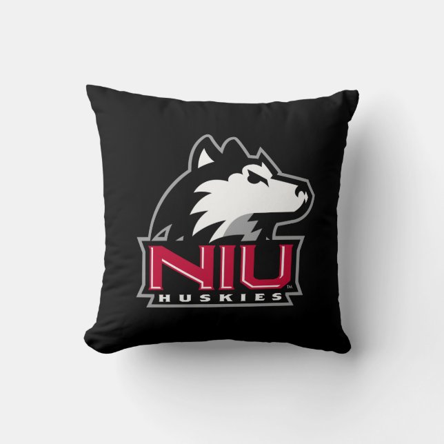NIU Huskies Throw Pillow (Front)