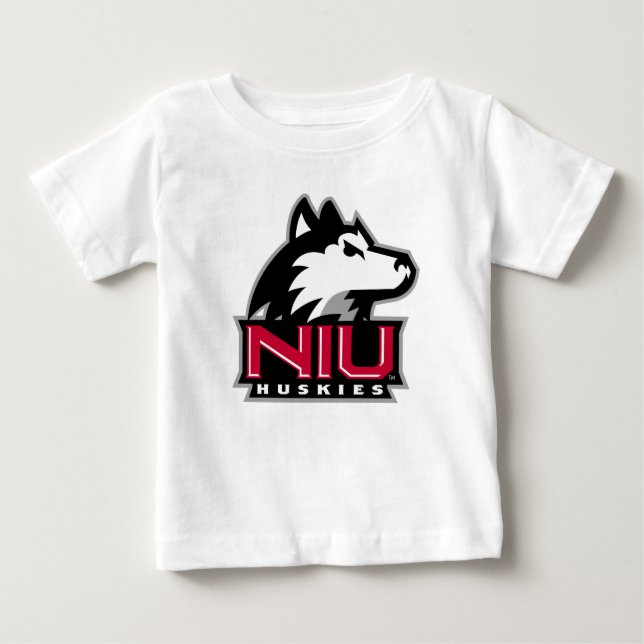 NIU Huskies Wordmark Baby T-Shirt (Front)