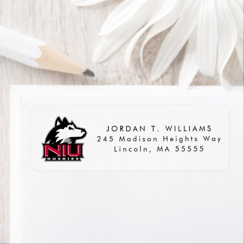 NIU Huskies Wordmark Label