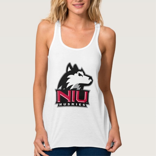 NIU Huskies Wordmark Tank Top (Front)