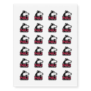 NIU Huskies Wordmark Temporary Tattoos