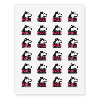NIU Huskies Wordmark Temporary Tattoos