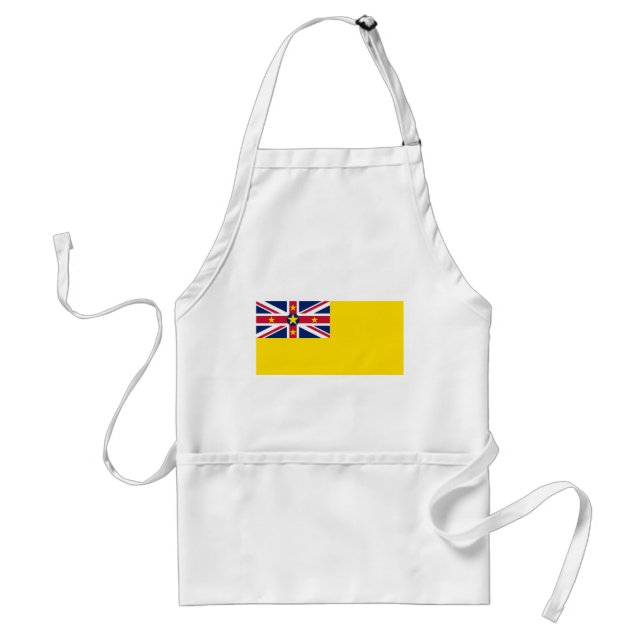 Niue Flag Adult Apron (Front)