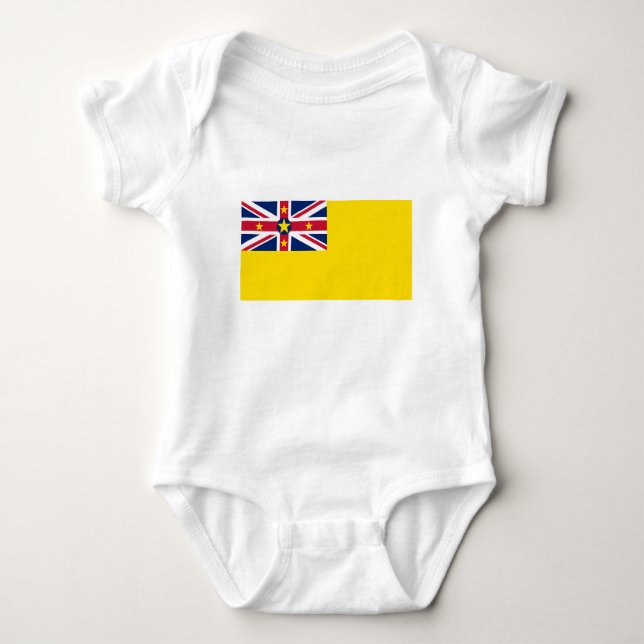 Niue Flag Baby Bodysuit (Front)
