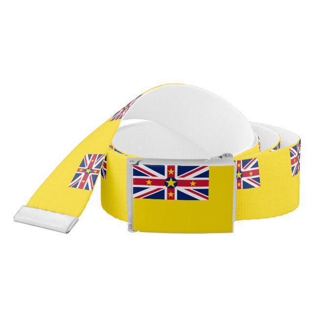 Niue Flag Belt (Snake)
