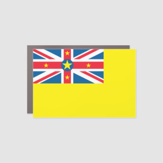 Niue Flag Car Magnet