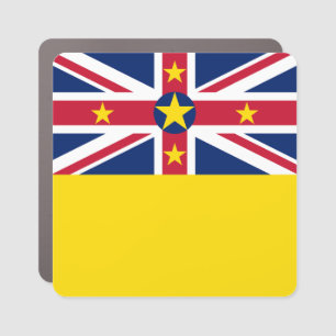 Niue Flag Car Magnet