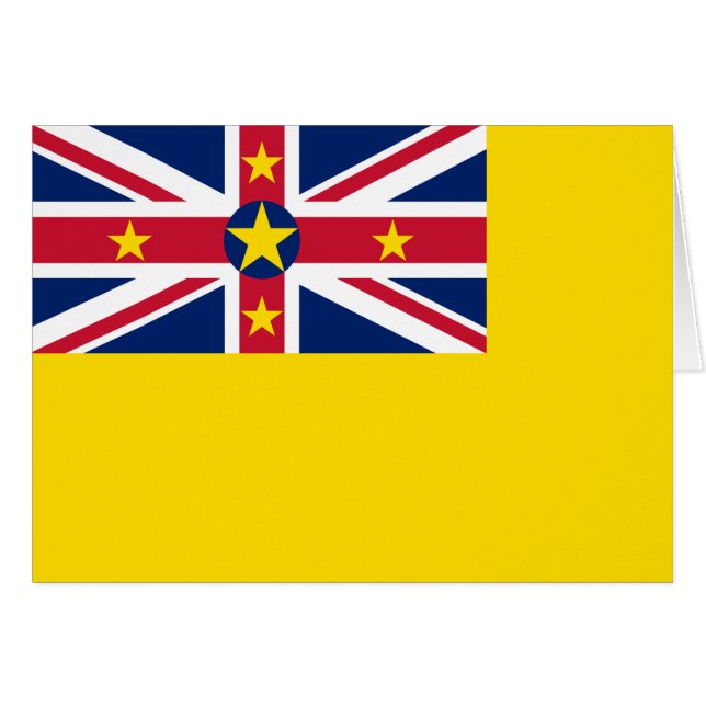 Niue Flag Cards (Front Horizontal)