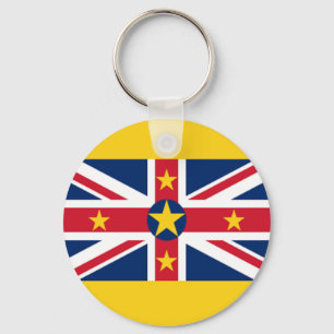 Niue Flag Keychain